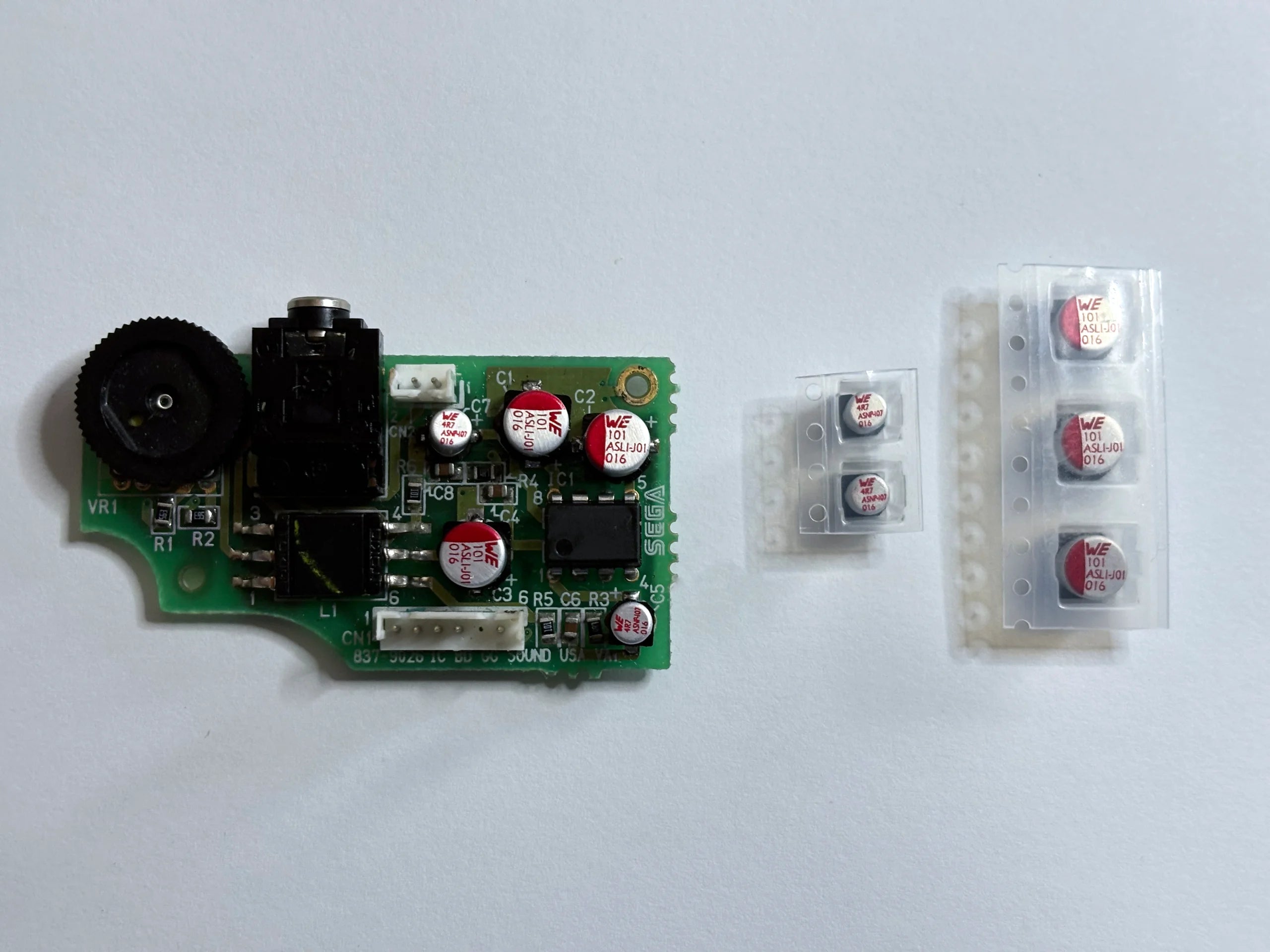 Capacitor Kit for the Game Gear Audio Board Capacitor Kit for the Game Gear Audio Board